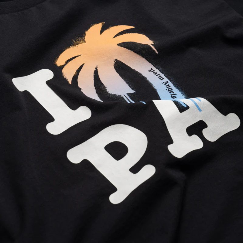 Palm Angels I Love PA Over Tee - Black/White - Image 3