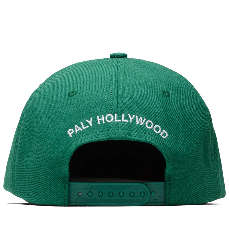 Paly Hollywood 6 Panel Twill "P" Snapback - Green - Image 3