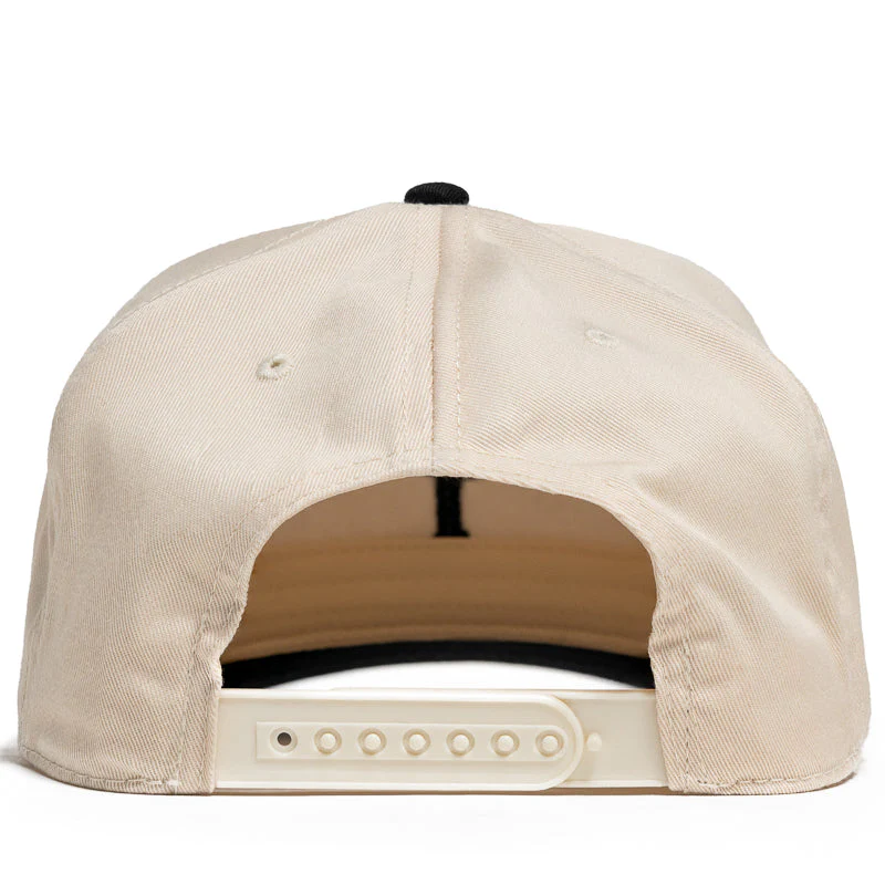 Politics A-Frame Snapback - Natural/Black - Image 3