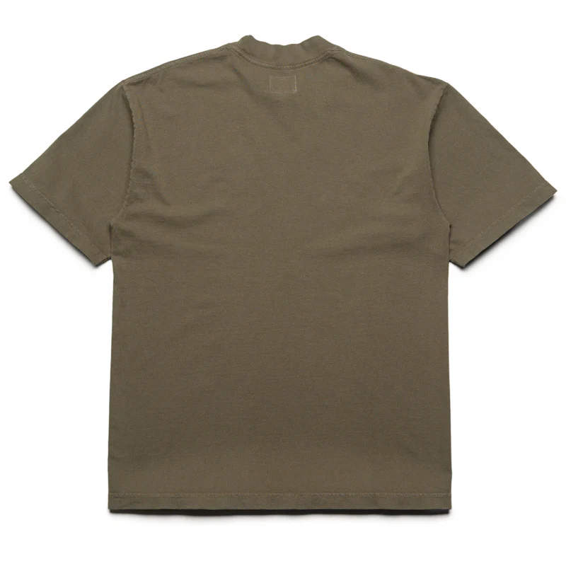 Politics Block Tee - Army Green - Image 2