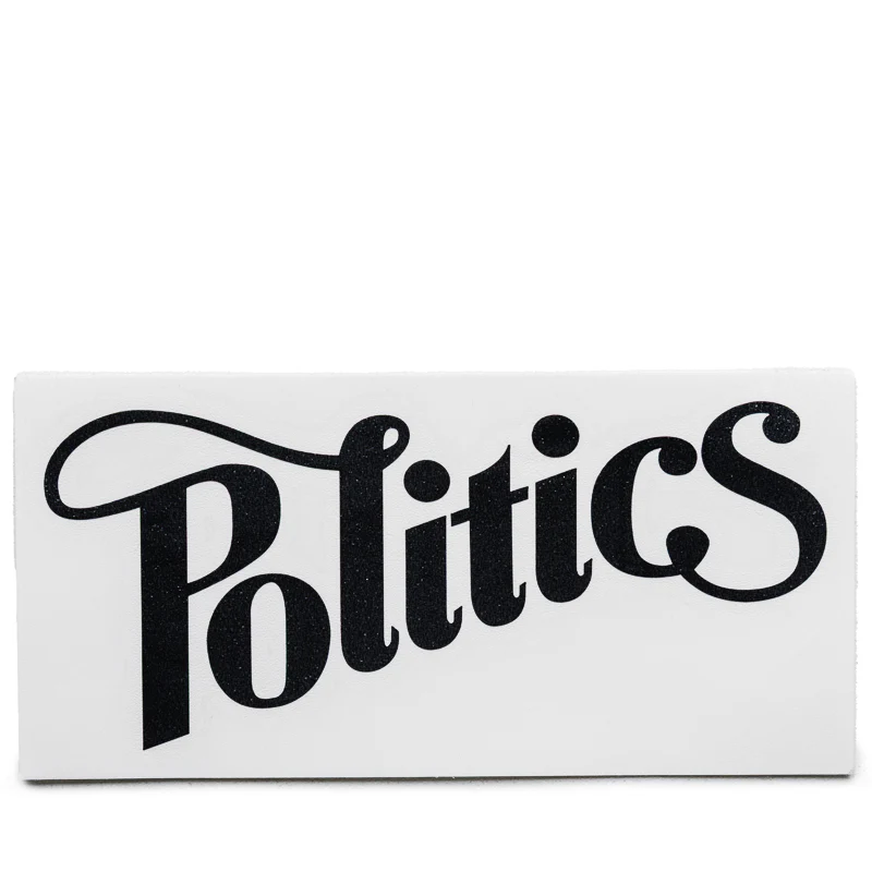 Politics Decals (4 Pack) - White/Black - Image 2