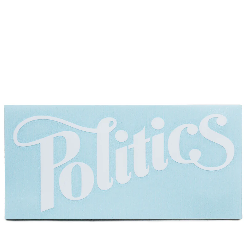 Politics Decals (4 Pack) - White/Black - Image 4