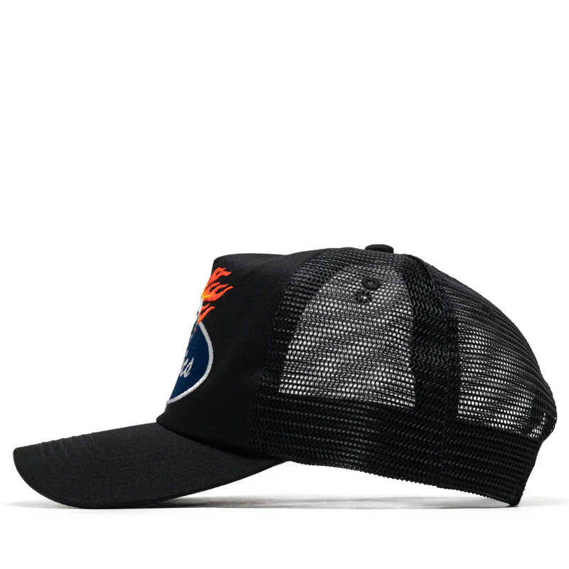 Politics Flaming Dice Trucker Hat - Black - Image 4
