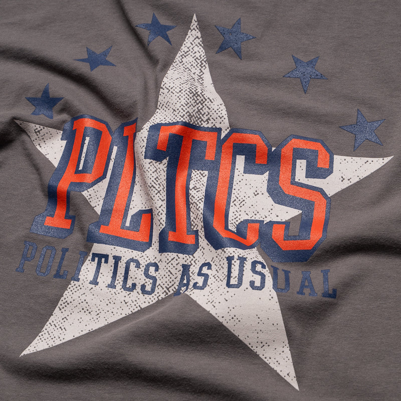 Politics Star Tee - Charcoal - Image 3