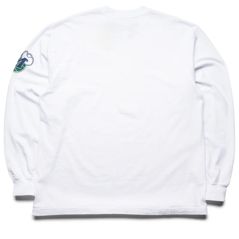 Politics x Dallas Mavericks x Mitchell & Ness L/S Tee - White - Image 2