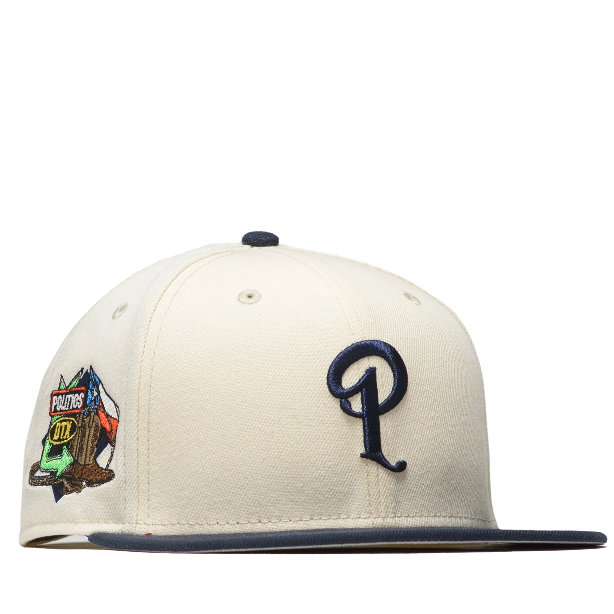 Politics x New Era City Series 59FIFTY Fitted Hat - Cream/Navy - Image 6