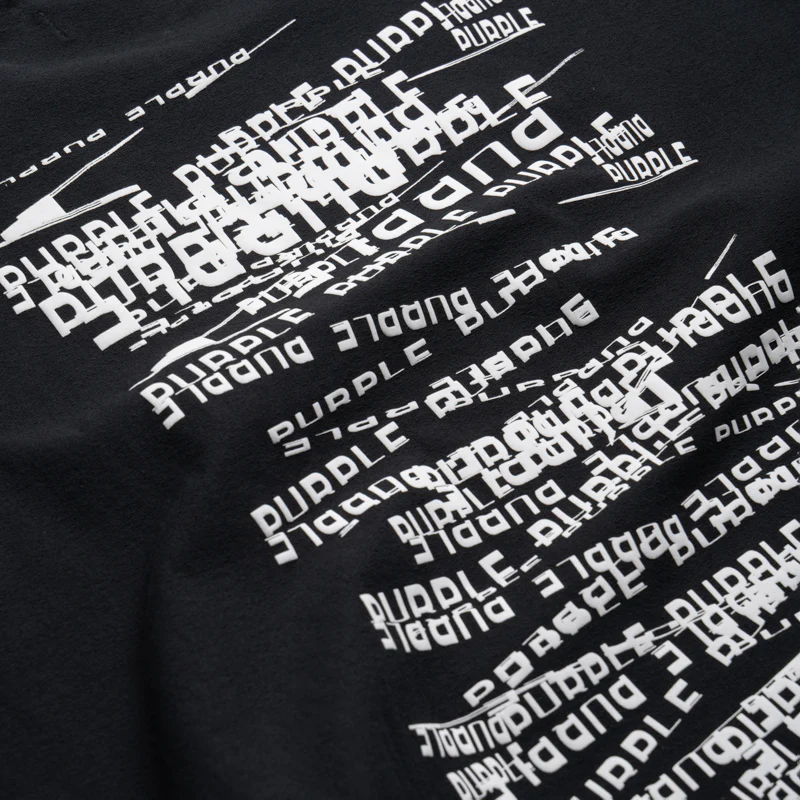 Purple Brand Jumbled Wordmark Tee - Black - Image 3