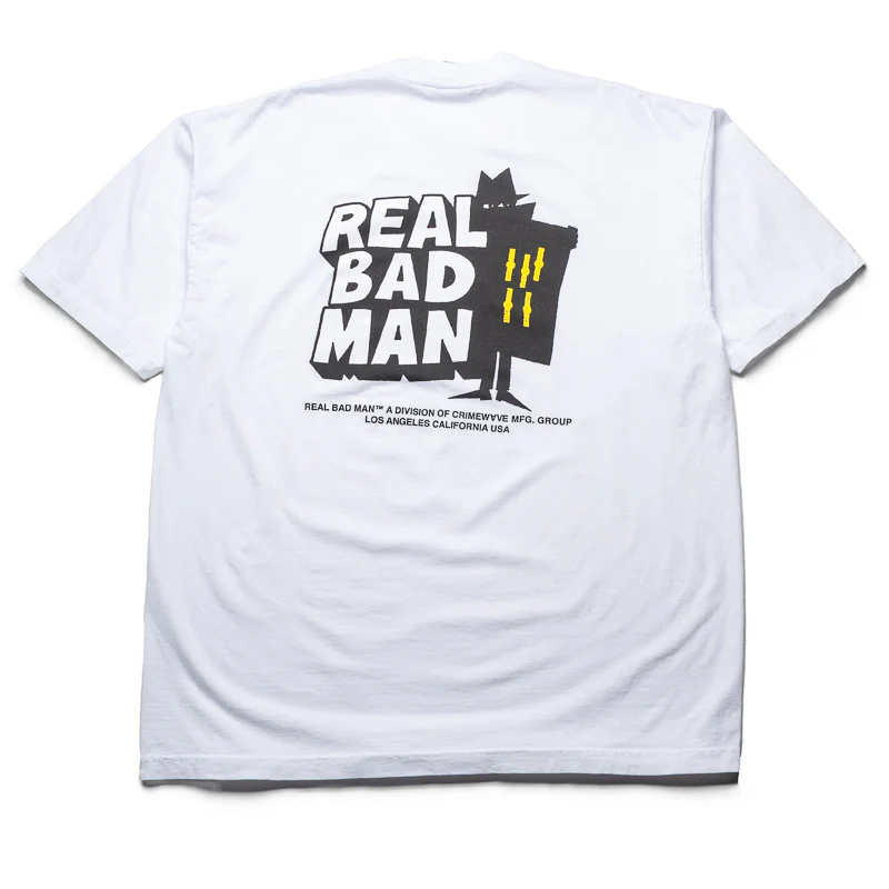 Real Bad Man Classic Tee - White - Image 2