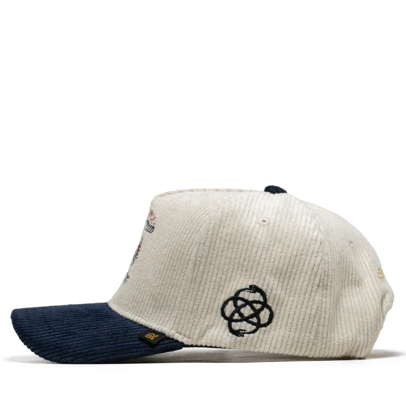 Reference Sports Club Corduroy Snapback - Cream/Navy - Image 4