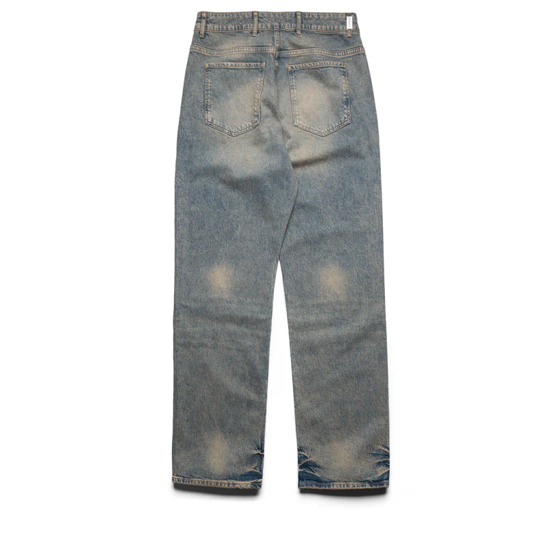 Represent R2 Straight Leg Denim Pants - Blue Cream - Image 2