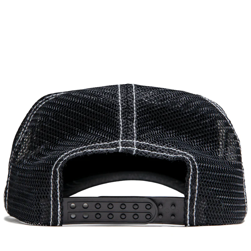 Stussy MD Burly Threads Trucker - Black - Image 3