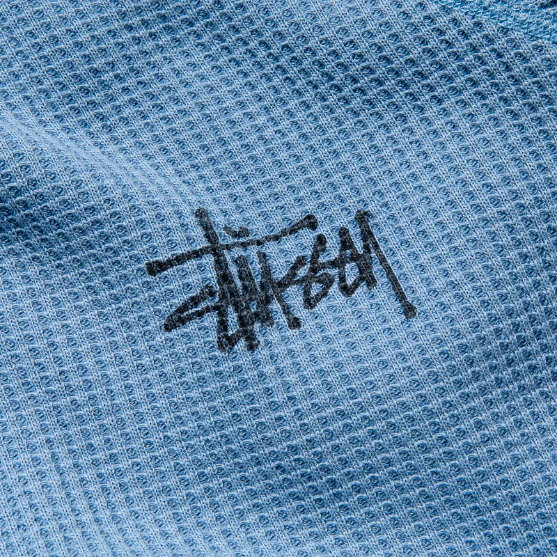 Stussy Raglan Thermal Basic Stock - Dust Blue - Image 3