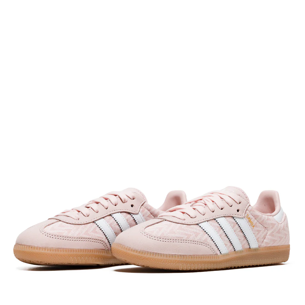 Women's Adidas Samba OG - Sandy Pink/Cloud White - Image 2