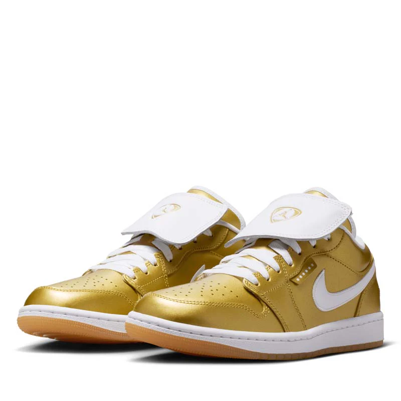 Women's Air Jordan 1 Low 'Tiempo' - Gold/White - Image 2