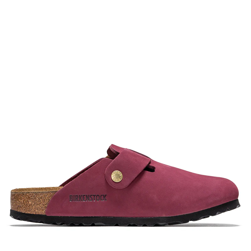 Women's Birkenstock Boston Big Buckle Nubuck - Berry Crush - Image 3