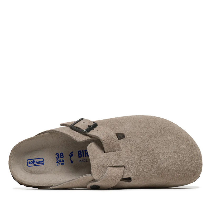 Women's Birkenstock Boston Soft Footbed Suede - Oyster Tonal - Image 5