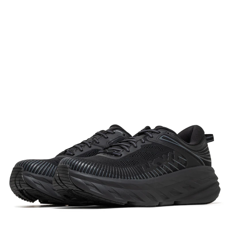 Women's Hoka Bondi 7 - Black/Black - Image 2